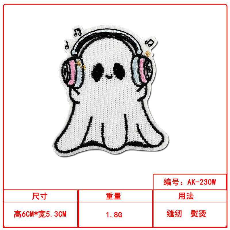 Wholesale Ghost Witch Embroidered Patch